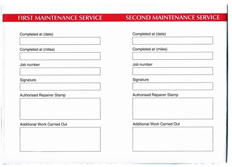 Car Service History Record & Maintenance Booklet – Motortradeparts