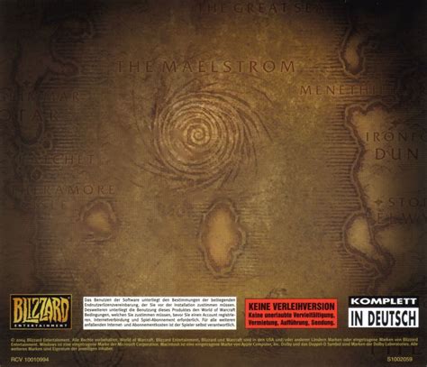 World of WarCraft (Collector's Edition) cover or packaging material - MobyGames