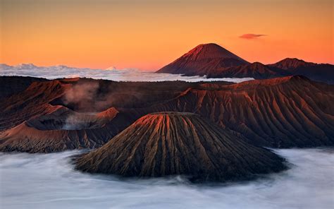 Volcano Landscape Clouds HD wallpaper | nature and landscape ...