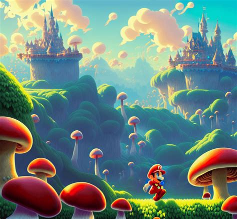 AI mushroom kingdom : r/Mario