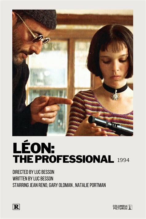 Leon The Professional Poster Classic Old Movie Vintage Retro Poster Nostalgia Kraft Paper Wall ...