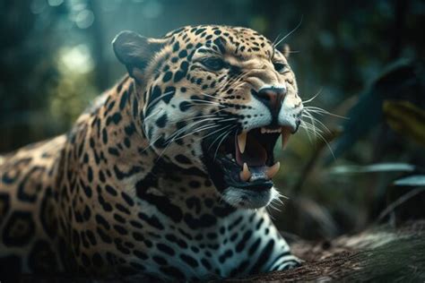 Jaguar Face Roar