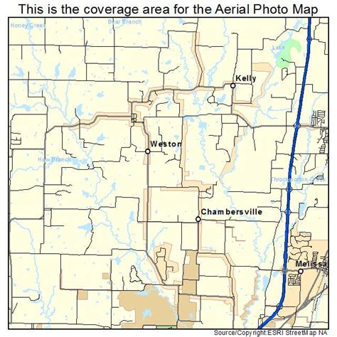 Aerial Photography Map of Weston, TX Texas