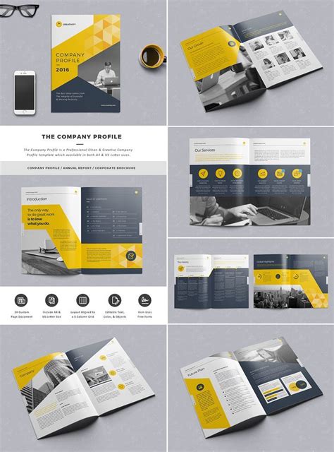 The Company Profile InDesign Template - Graphic Templates | Desain ...