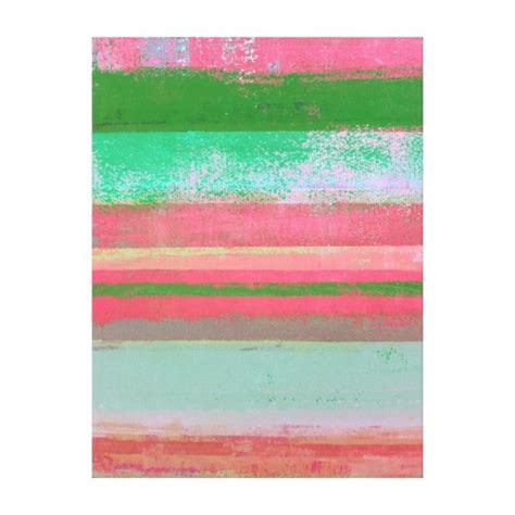 'Toppled' Pink and Green Abstract Art Canvas Print | Zazzle | Canvas art prints, Canvas prints ...