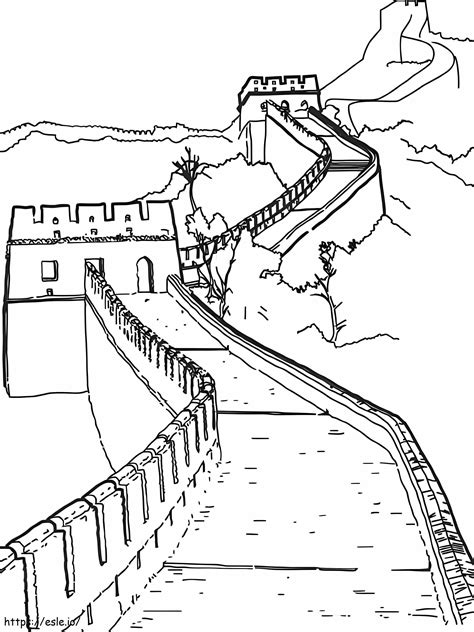 The Great Wall Of China coloring page