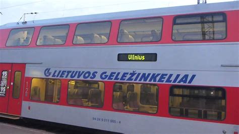 At Kaunas train station boarding for Vilnius Lithuania January 2015 - YouTube