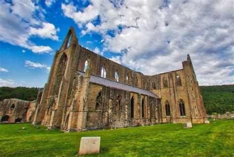 The Ruins of Tintern Abbey in the Wye Valley Stock Image - Image of ...