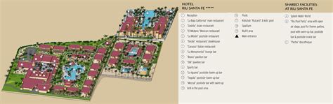 Resort Map | Riu Santa Fe | Los Cabos, Mexico