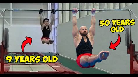 Attempting my 9 year old Gymnastics Routines!! - (21 years later) - YouTube