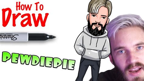 How to Draw Pewdiepie - YouTube