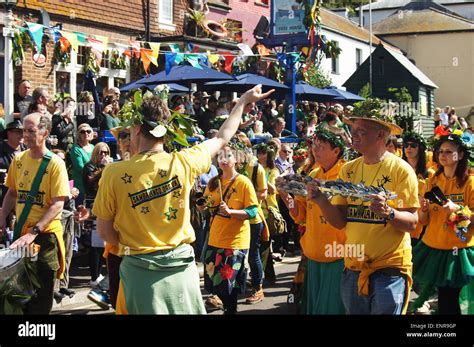 People march in local festival Stock Photo - Alamy