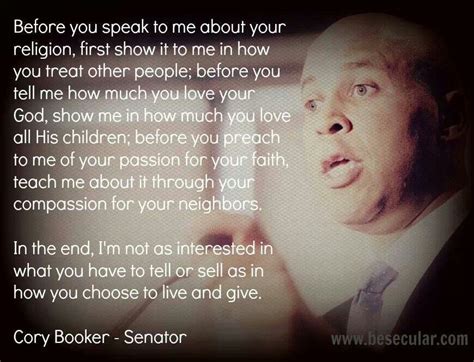 Cory Booker On Religion Quotes. QuotesGram