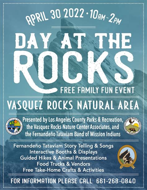 SCVNews.com | April 30: Day at the Rocks Family Event | 03-10-2022