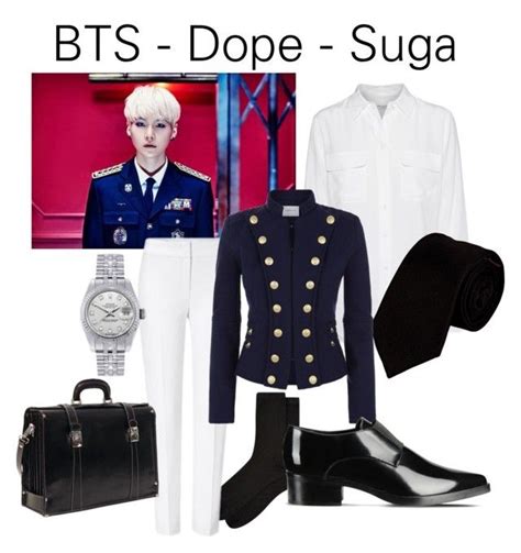 "BTS Dope Outfit from Suga" by schnpri liked on Polyvore featuring Equipment, Accessorize ...