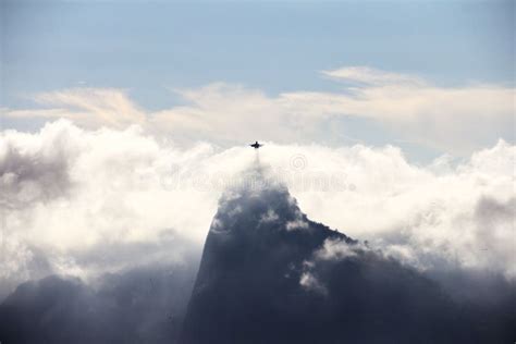 Aerial View of Statue of Chriso Redentor in Rio De Janeiro in Brazil ...