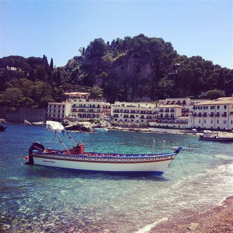 Mazzaro Bay ... Taormina Beach Life www.whitealmond-privatesicily.blogspot.com Taormina, Boat ...