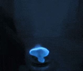 Copper (II) Chloride Flame Test animated gif