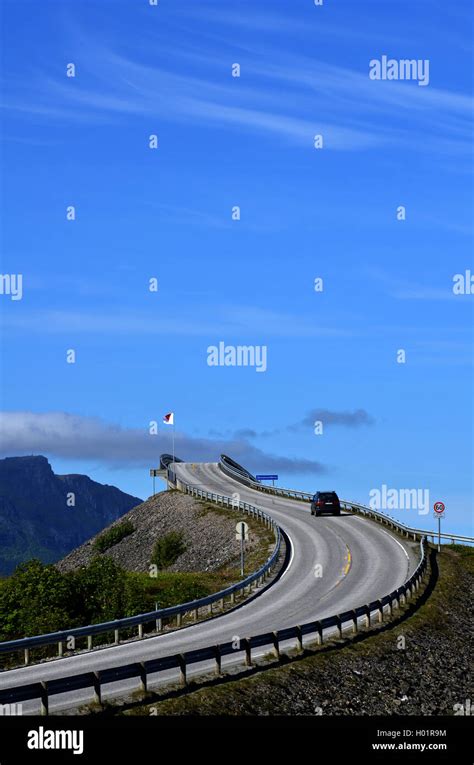 View of the Storseisundet Bridge, Norway Stock Photo - Alamy