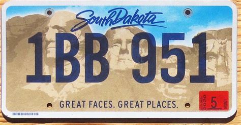 2020 South Dakota vg | Automobile License Plate Store: Collectible ...