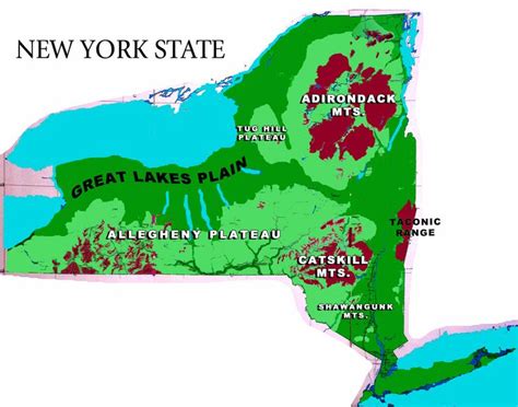 NY Topographic Map | New York State Topographic Map | 50 class reunion ...