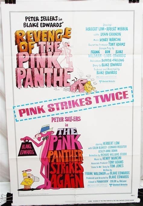 Double Feature Combo Poster: Revenge of the Pink Panther (1978) & The ...