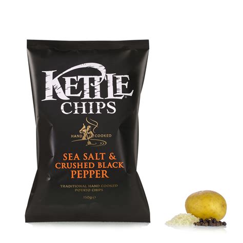 Sea salt and black pepper chips 100gr Kettle Foods | Eataly