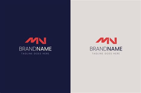 Free Vector | Professional mn logotype template