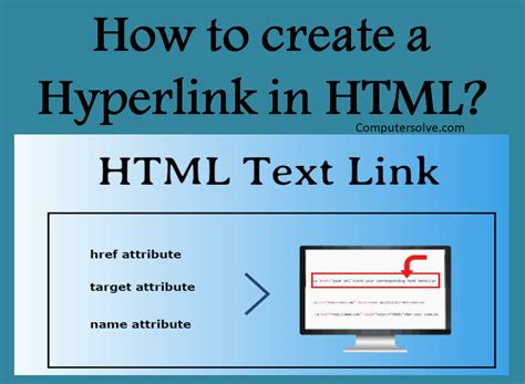 How to create a Hyperlink in HTML?