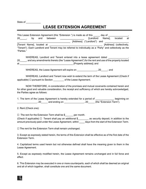 Free Lease Agreement Addendum Templates | PDF & Word