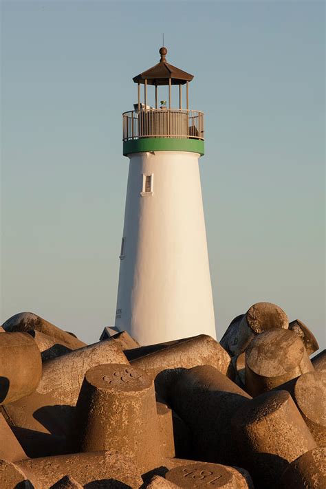 Santa Cruz Breakwater Lighthouse Photograph by John Wayland - Fine Art ...