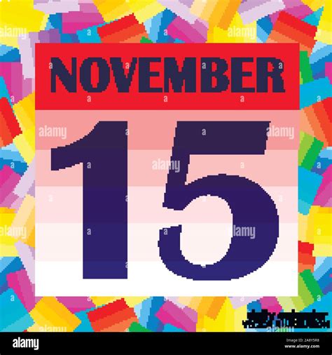 November 15 icon. For planning important day. Banner for holidays and ...