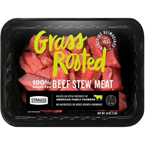 Grass-Fed Beef Stew Meat : Strauss Brands