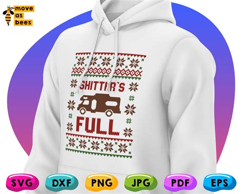 Ugly Sweater Svg Shitter's Full Svg Funny Christmas - Etsy