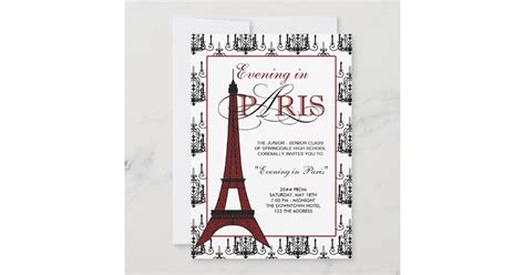 Paris Prom Invitations | Zazzle