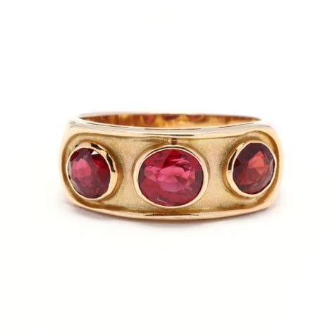 14KT Gold and Red Spinel Ring (Lot 3020 - March Estate Jewelry & Sterling SilverMar 18, 2021, 10 ...