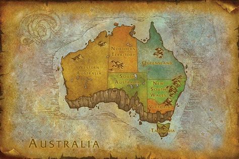 I made a map of Australia in the Outland version : r/wow