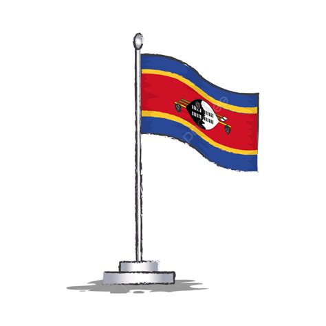 Swaziland Flag Vector Illustration, Swaziland Flag Vector, Symbol ...