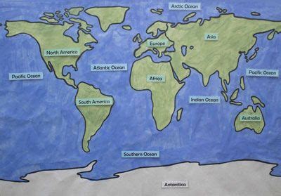 DIY world map by researchparent.com Maps For Kids, Diy For Kids, Science For Kids, Science ...