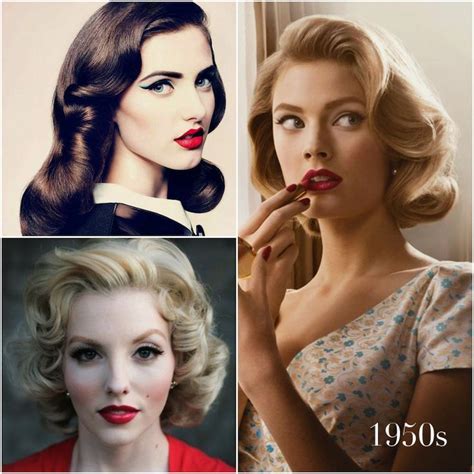 1950's slick waves and large curls | Vintage curls, Vintage hairstyles ...