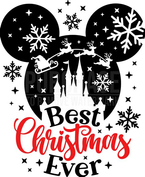 Best Christmas Ever SVG, Mickey SVG, Disney SVG in 2022 | Disney christmas shirts, Disney ...
