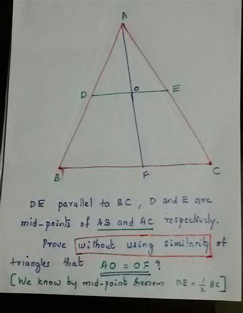 Mid point theorem - Indulal Gopal | Brilliant