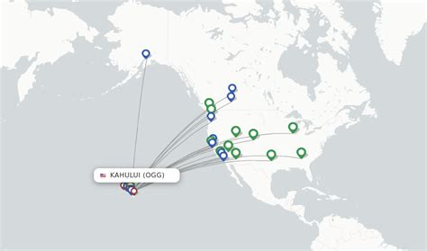 Direct (non-stop) flights from Kahului (OGG) - FlightsFrom.com