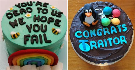 Kind Of Mean But Definitely Funny Farewell Cakes (25 Pics)