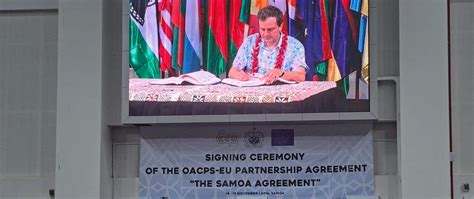 Signing ceremony of Samoa Agreement - Poland in New Zealand - Gov.pl website