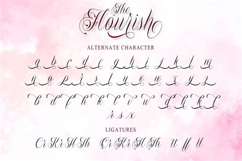 The Flourish (657329) | Calligraphy | Font Bundles