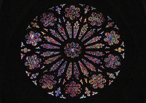 Circular Stained Glass Window At The Washington National Cathedral ...