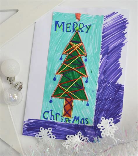stitched tree template Art Activities For Kids, Christmas Activities ...