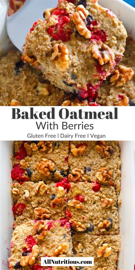 Baked Oatmeal with Berries - All Nutritious