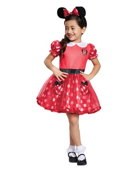 Child Red Polka Dot Minnie Mouse Costume Disney | stickhealthcare.co.uk